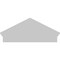 Ekena Millwork Peaked Cap Smooth Architectural PVC Combination Pediment, 34"W x 15-3/8"H x 2-3/4"P (Pitch 6/12) PEDPC034X155PKC00 - alternate 4